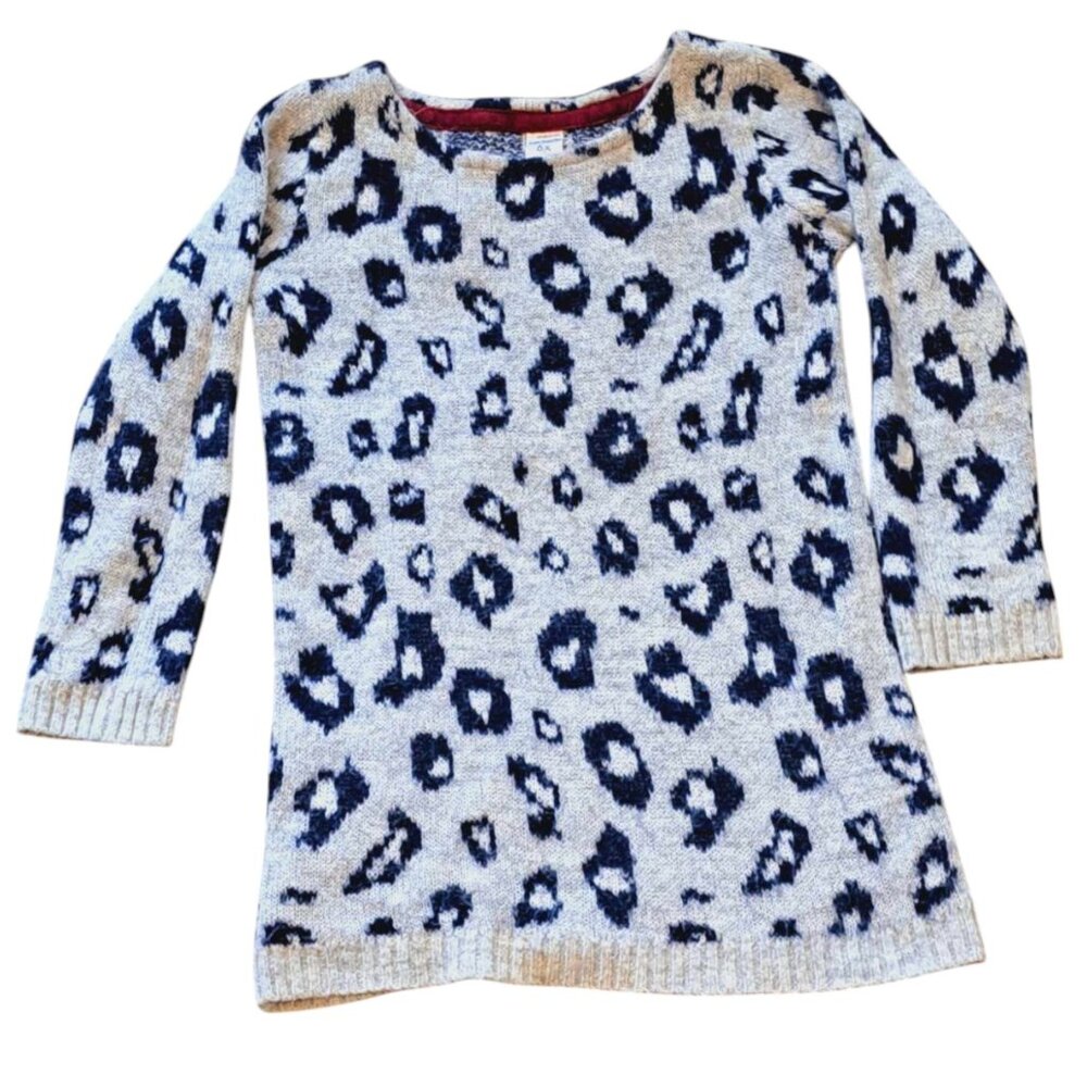 Carters leopard print sweater dress size 6x